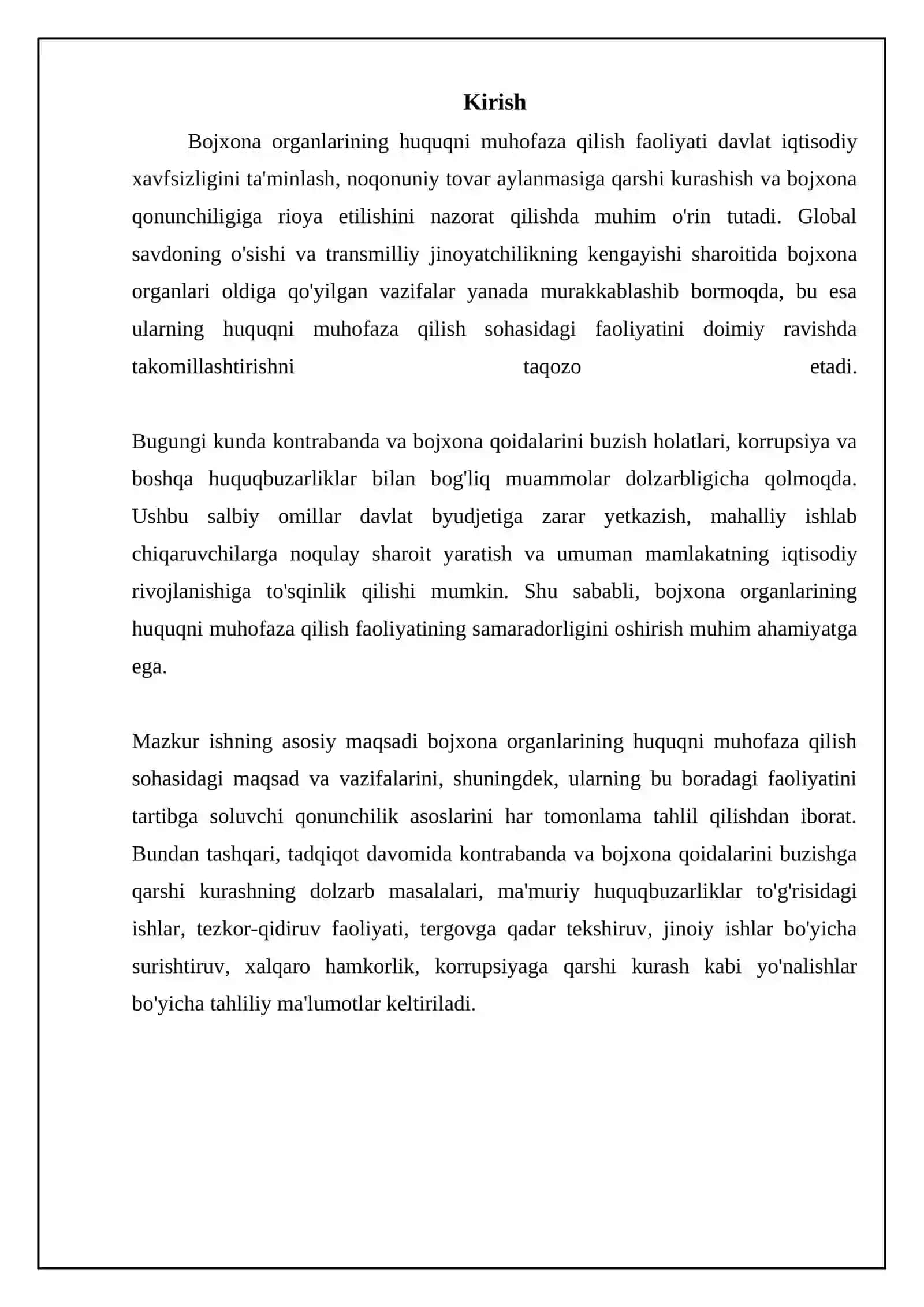 Bojxona organlarining huquqni muhofaza qilish faoliyatining asosiy yo'nalishlari 3
