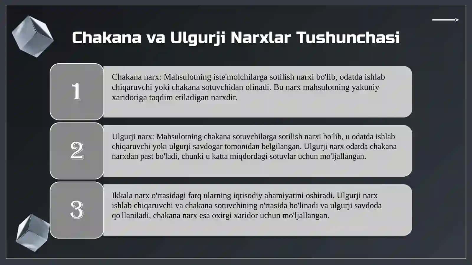 Narxning mohiyati va shakilanishi hususiyatlari 3