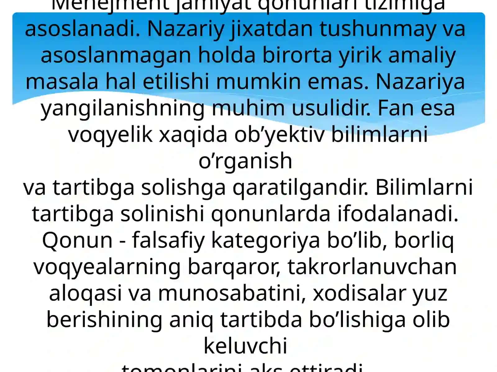 Menejment qonunlari va tamoyillari va funksiyalari 3
