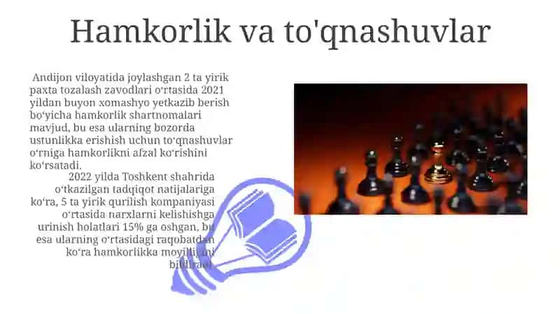 Oligopoliya bozorida muvozanat va raqobat strategiyalari 3