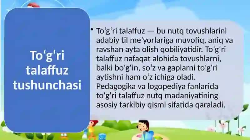 Bolalarni to'g'ri talaffuzga o'rgatish 3