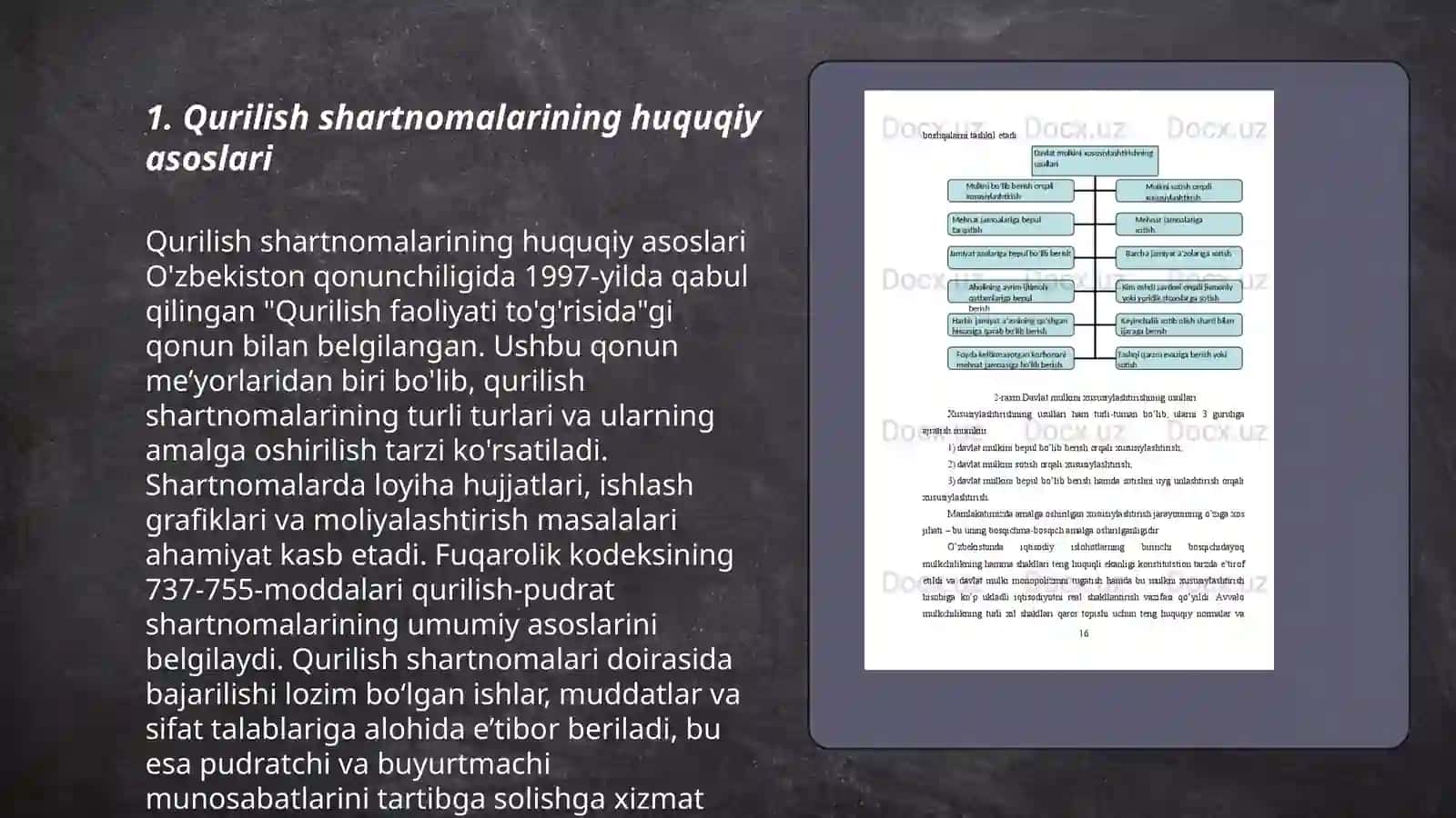 Qurilishda shartnoma munosabatlarining tartibi va mazmuni 3