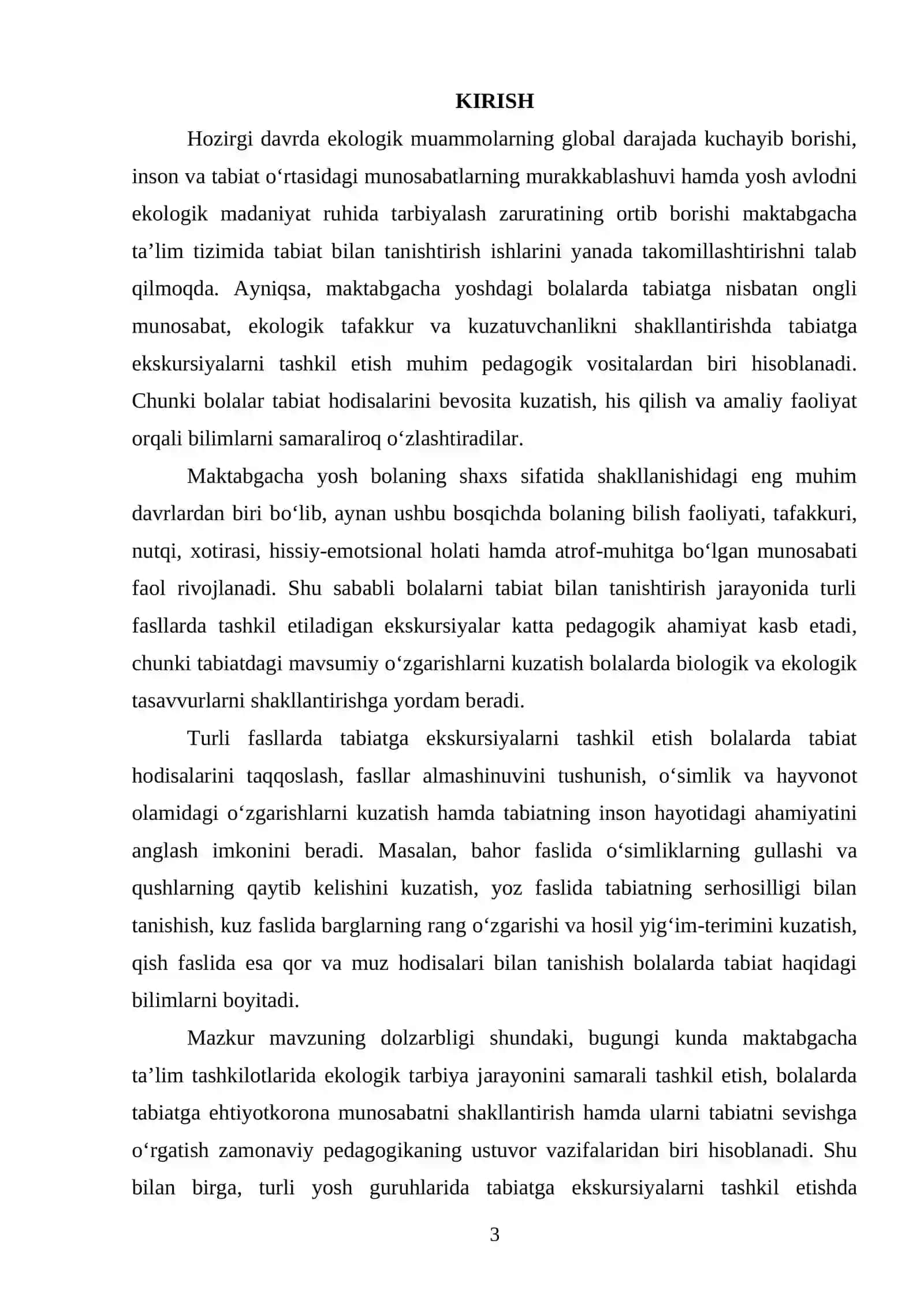 MAKTABGACHA TA’LIMDA TABIATGA EKSKURSIYANI TASHKIL ETISHNING NAZARIY ASOSLARI 3