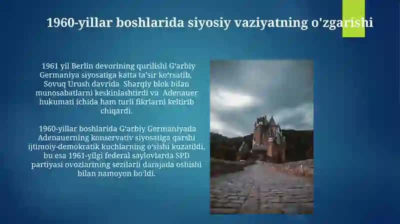 Adenauer davri tugashi 3