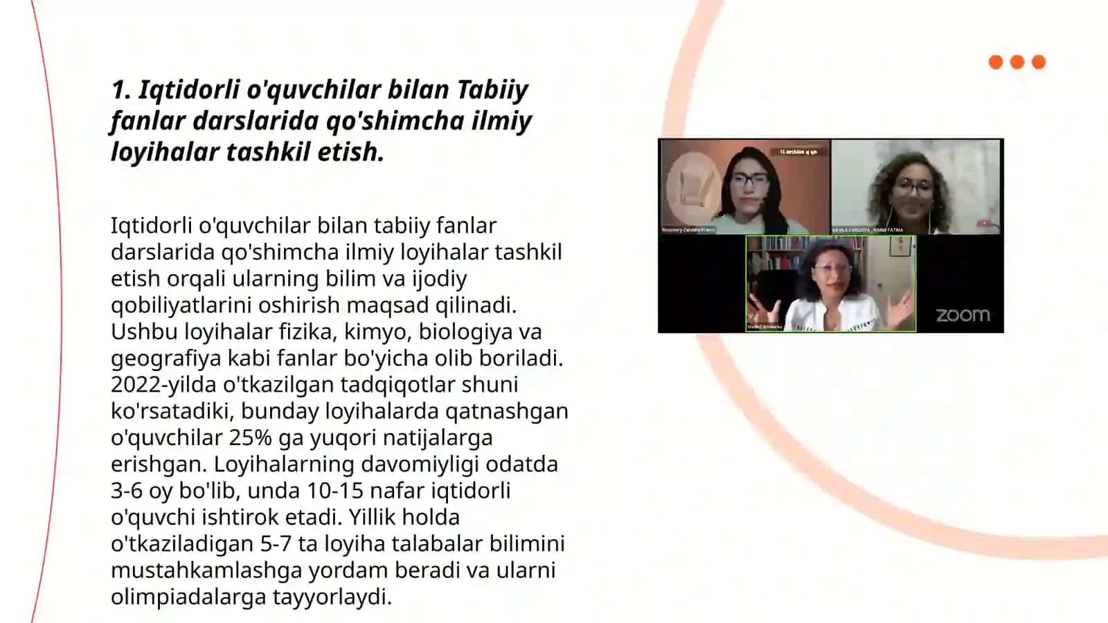 Tabiiy fanlar va geografiya darslarida iqtidorli hamda o'zlashtirishi past bo'lgan o'quvchilar bilan ishlash usullari 3
