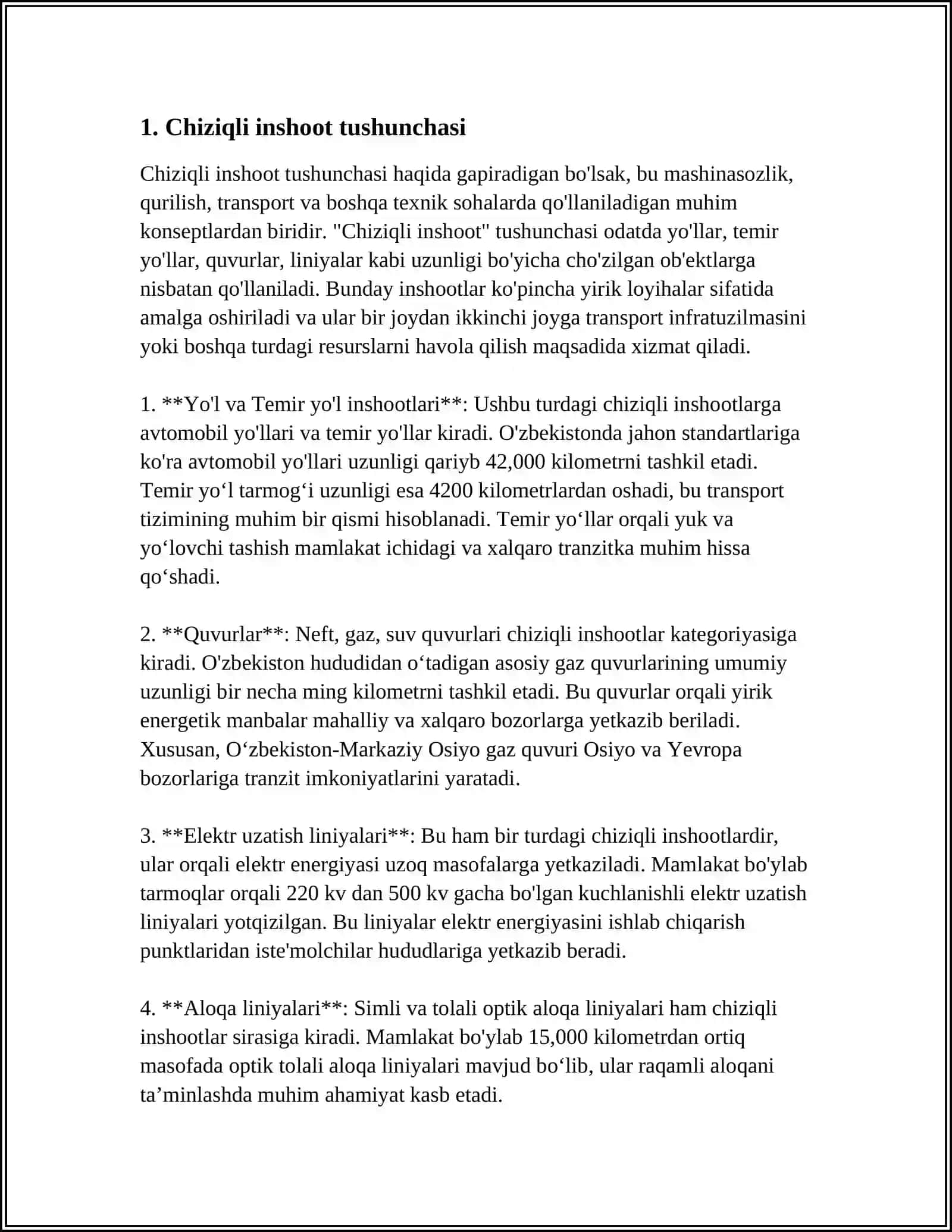 CHIZIQLI INSHOOTLAMI QUTUBLARGA NISBATAN TOPOGRAFIK XARITADA ORIENTRLASH 3
