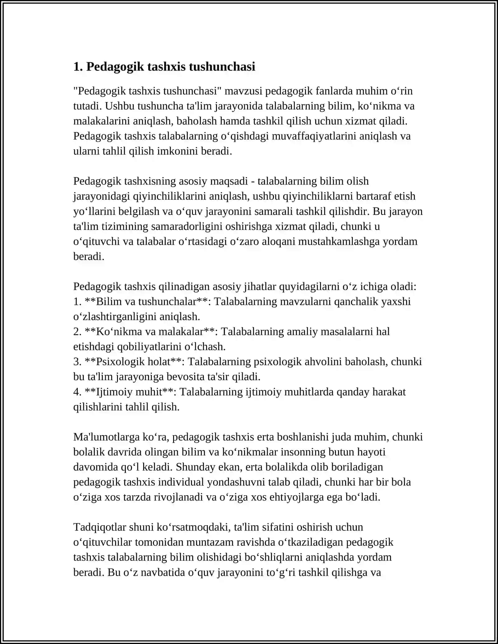 PEDAGOGIK TASHXIS ASOSIDA O’QITUVCHINING KASBIY RIVOJLANISHINI TA’MINLASH USULLARI 3