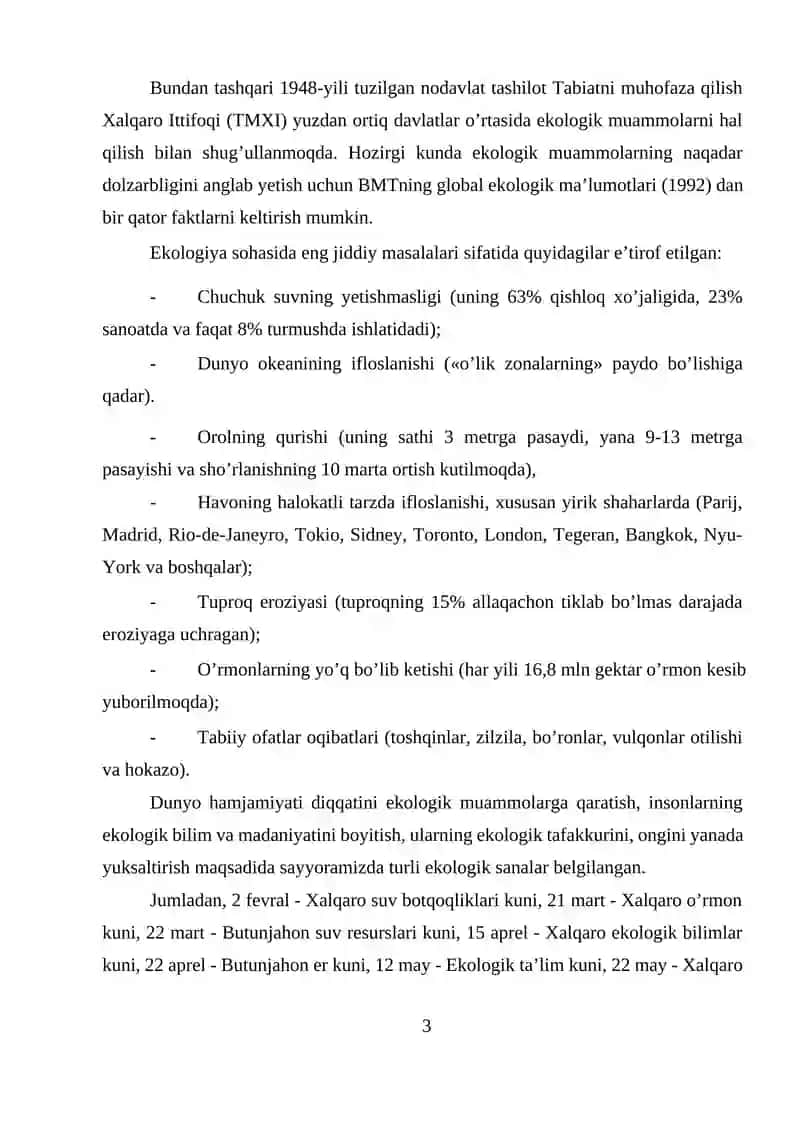 Koreya Respublikasida ekologik muammolar va ularni bartaraf etishning iqtisodiy yo’llari 3