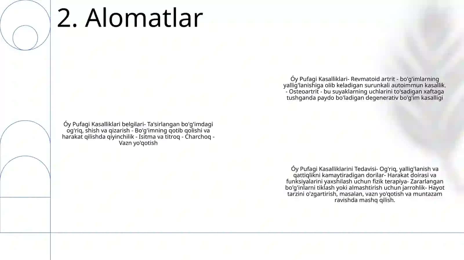 Óy Pufagi Kasalliklari 3