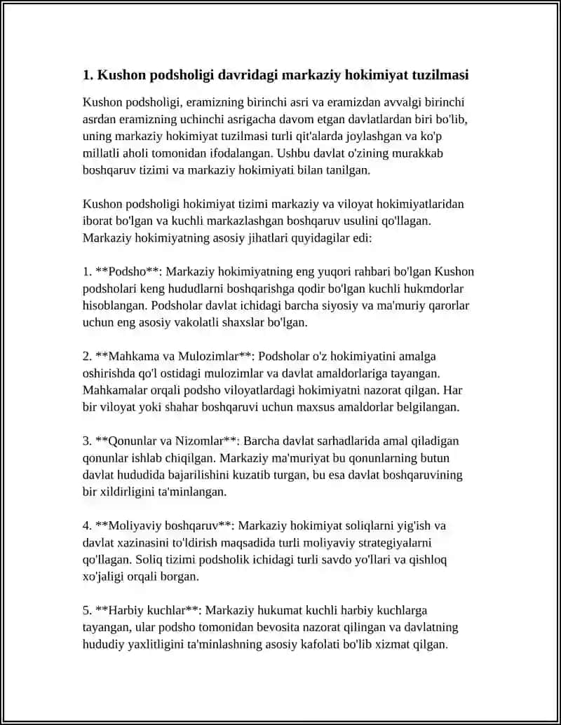 Kushon Podsholigi Davridagi Boshqaruv Tizimi 3