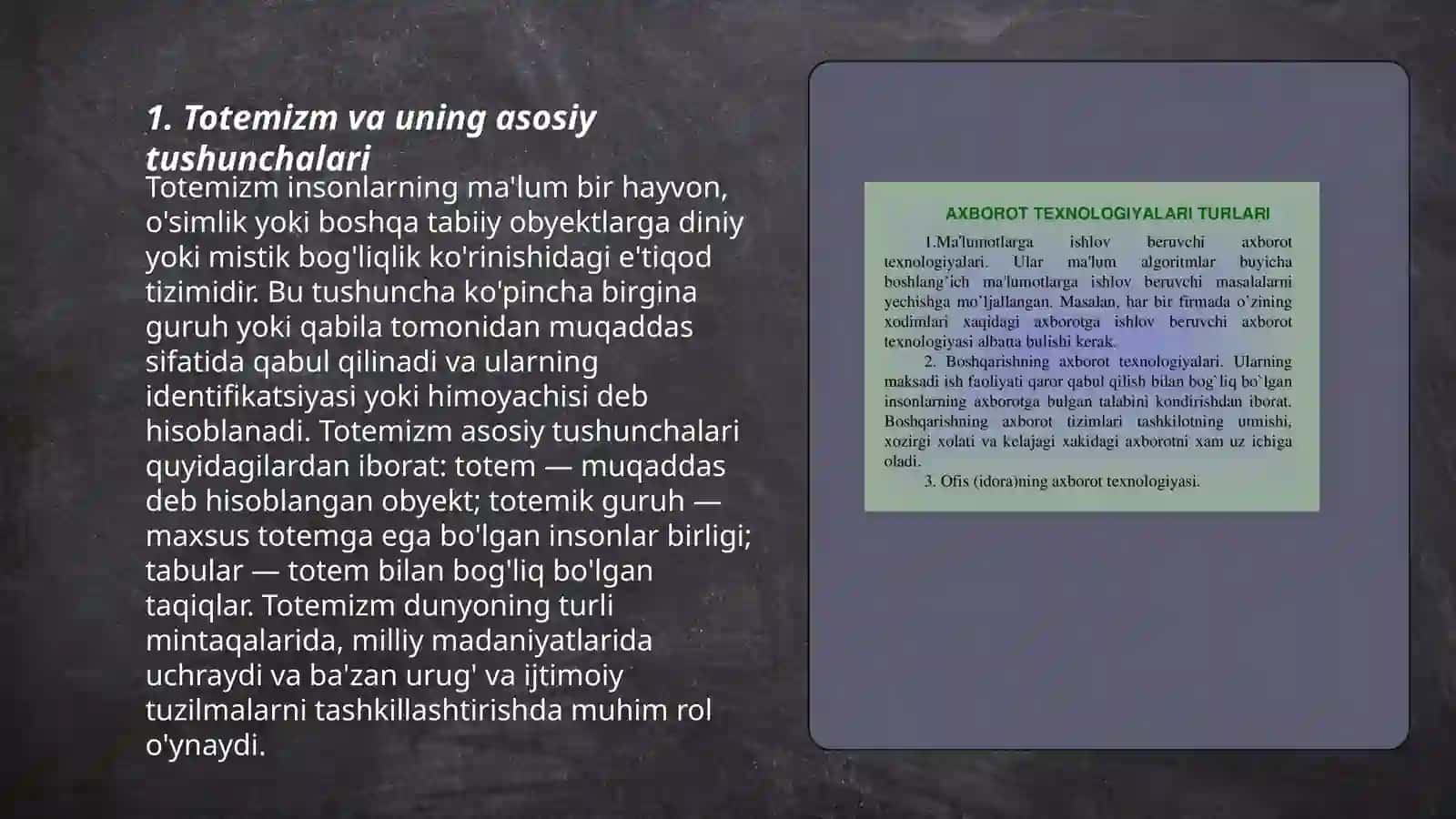 Totemizm animizm fetishizim sehr magiyalarning qiyosiy tahlili 3