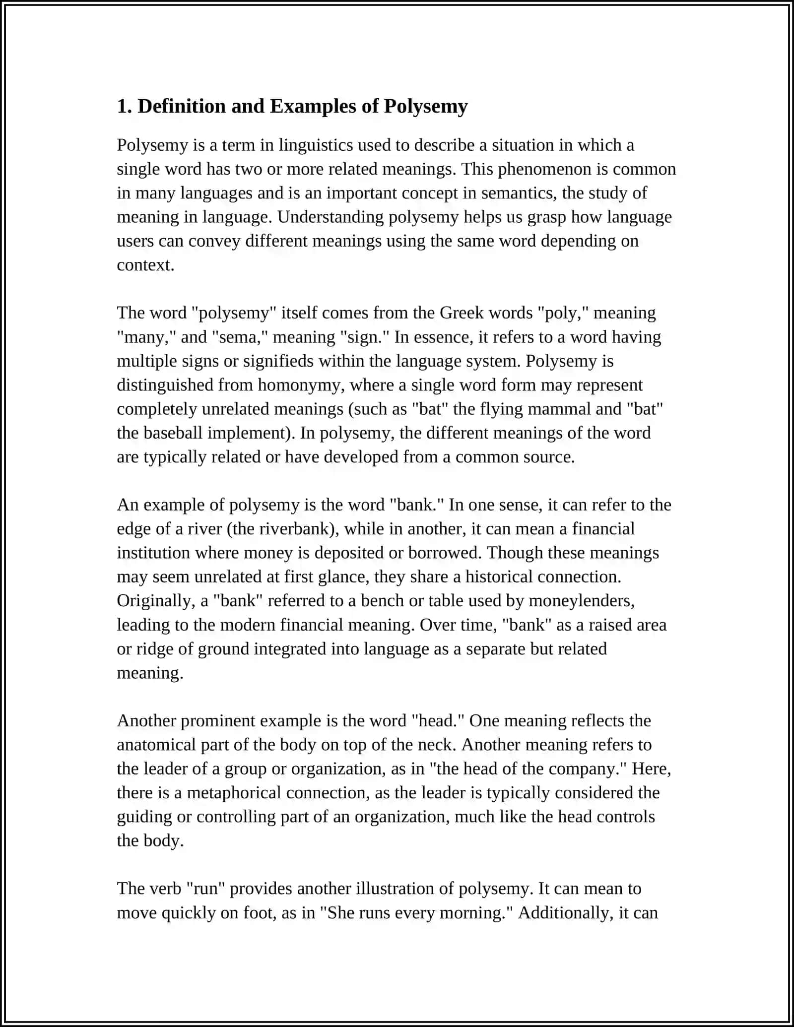 POLYSEMY AND HOMONYMY AS LINGUISTIC PHENOMENA 3
