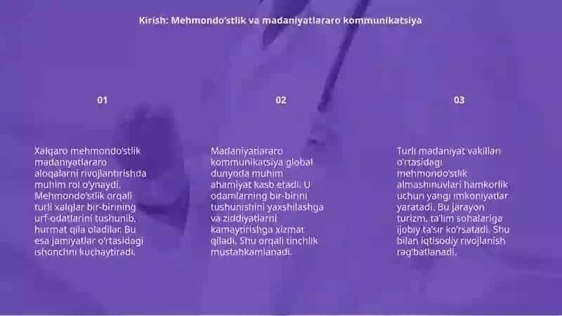 Xalqaro mehmondo‘stlik madaniyatlararo komunikatsiyaning ahamiyati 3
