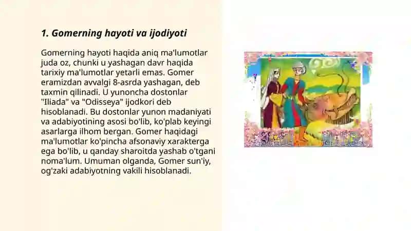 Gomerning Odisseya dostoni 3