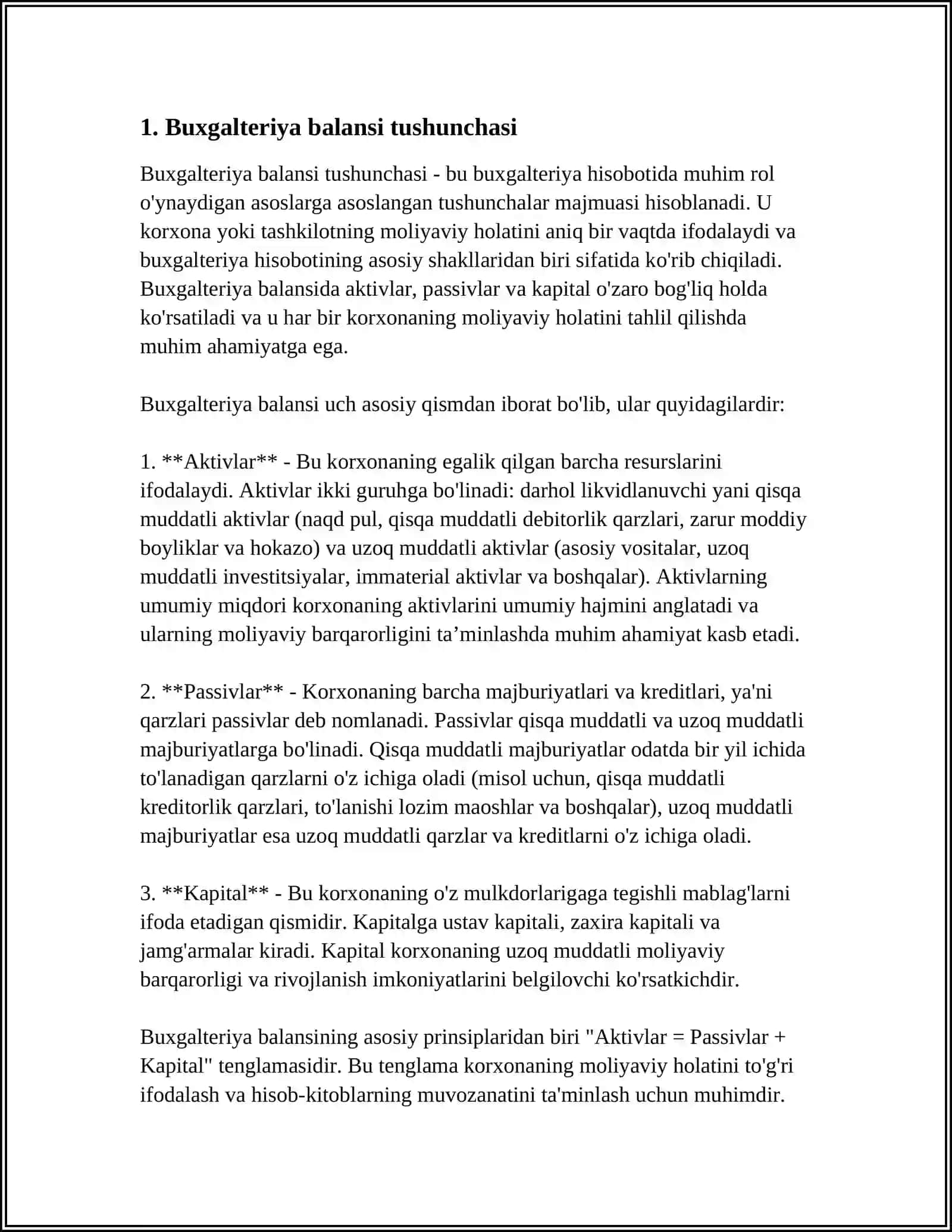 BUGALTERIYA BALANSI VA UNING TUZILISHI 3