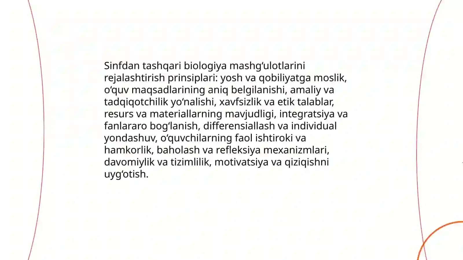 Sinfdan tashqari biologiya mashg‘ulotlarini tashkil etish 3