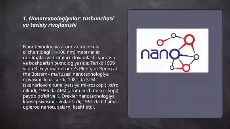 Nanotexnologiyalar uchinchi ming yillikning kashfiyoti 3