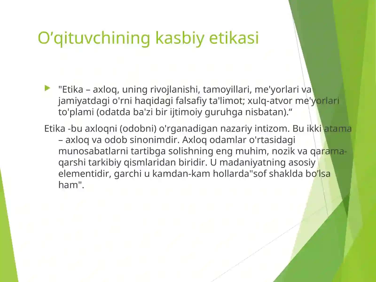 O’qituvchining kasbiy etikasi 3