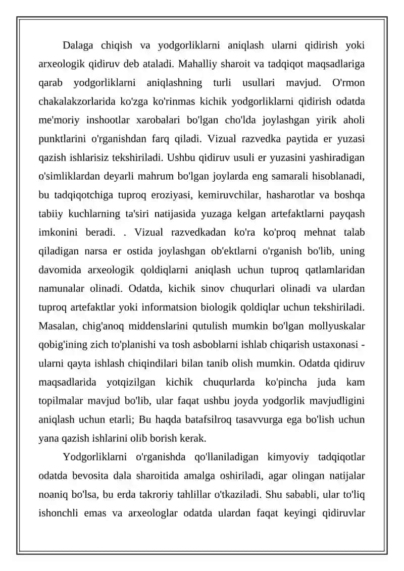 Arxeologik tadqiqot turlari va zamonaviy usullari 3