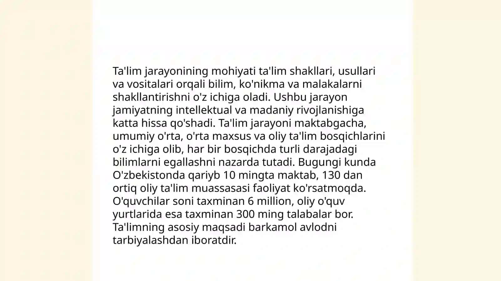 Ta'lim tamoyillari.Ta'lim tamoyillarining o'qitish jarayonidagi o'rni 3
