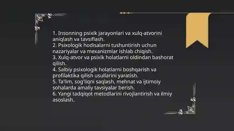 Psixologiya fanining maqsadi va vazifalari 3
