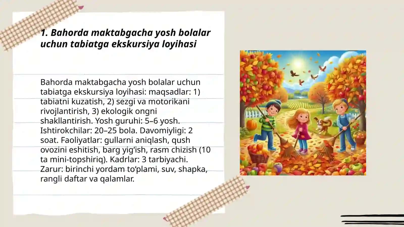 Bahorda tabiatga ekskursiyalar 3