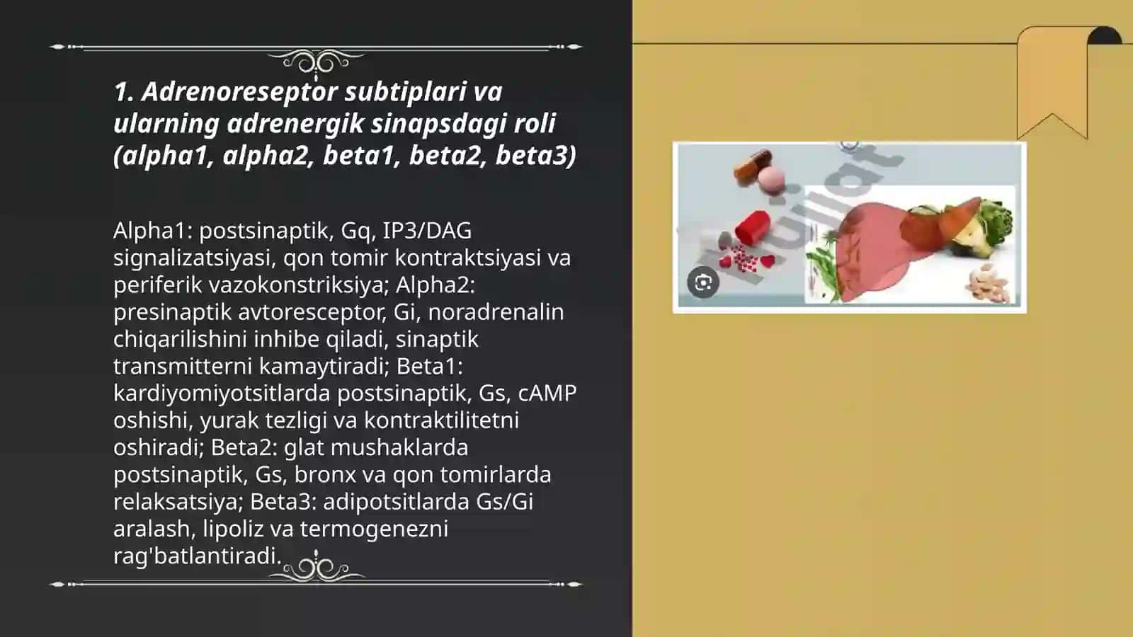 Adrenergik sinapslarga ta'sir qiladigan moddalar 3