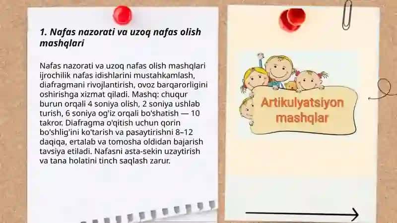 Nafas nazorati va uzoq nafas olish mashqlari 3