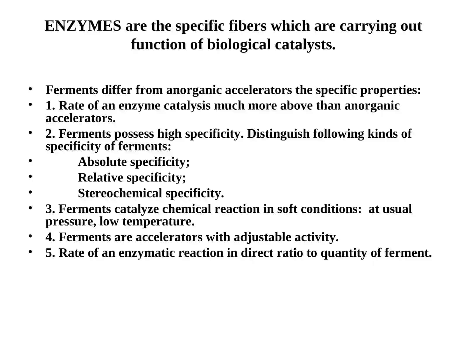 Biokimyo 2-kurs Fermentlar tuzilishi 3