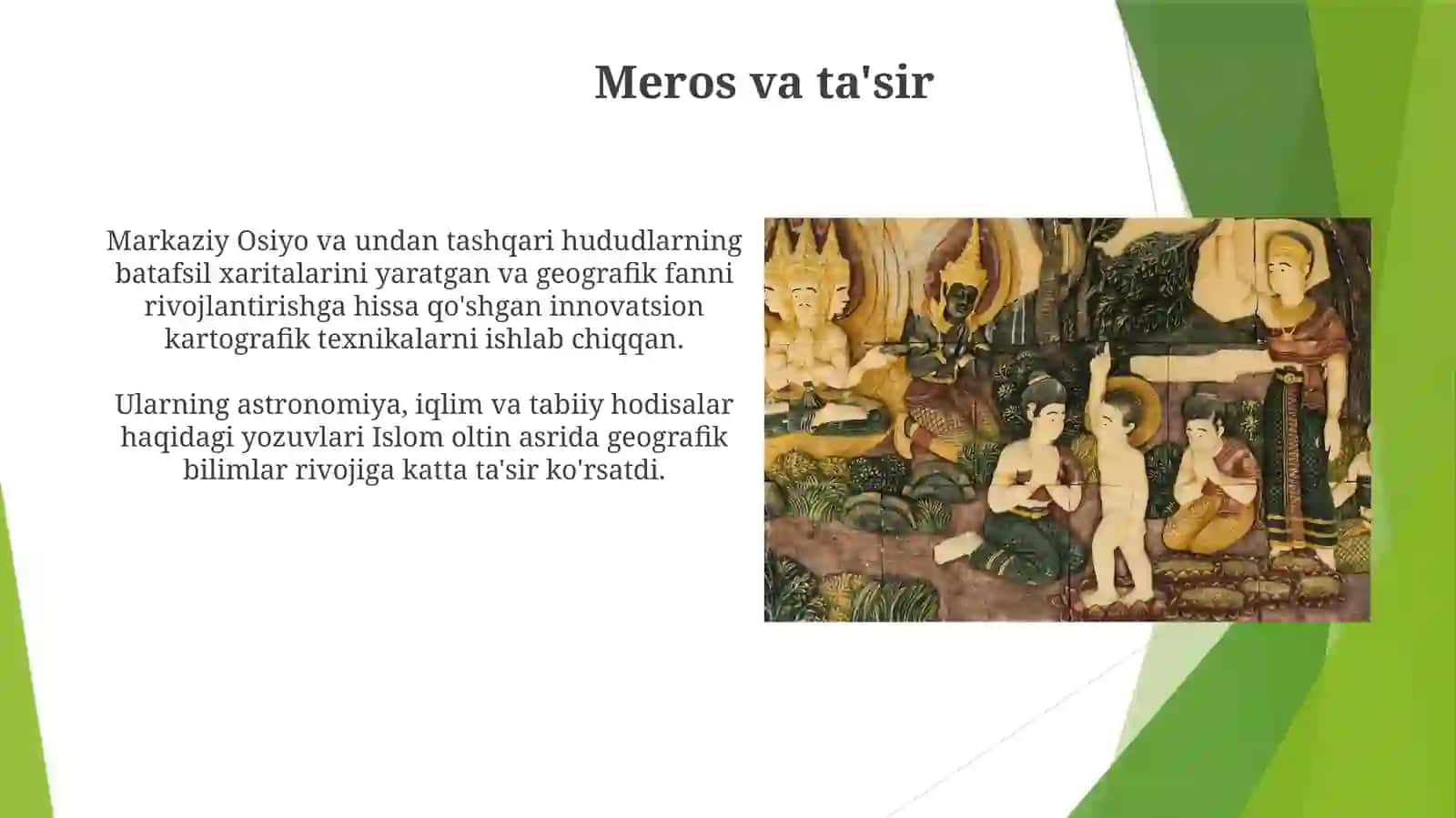 Õrta Osiyolik allomalarning geografiya fanini rivojlanishiga qo'shgan hissalari 3
