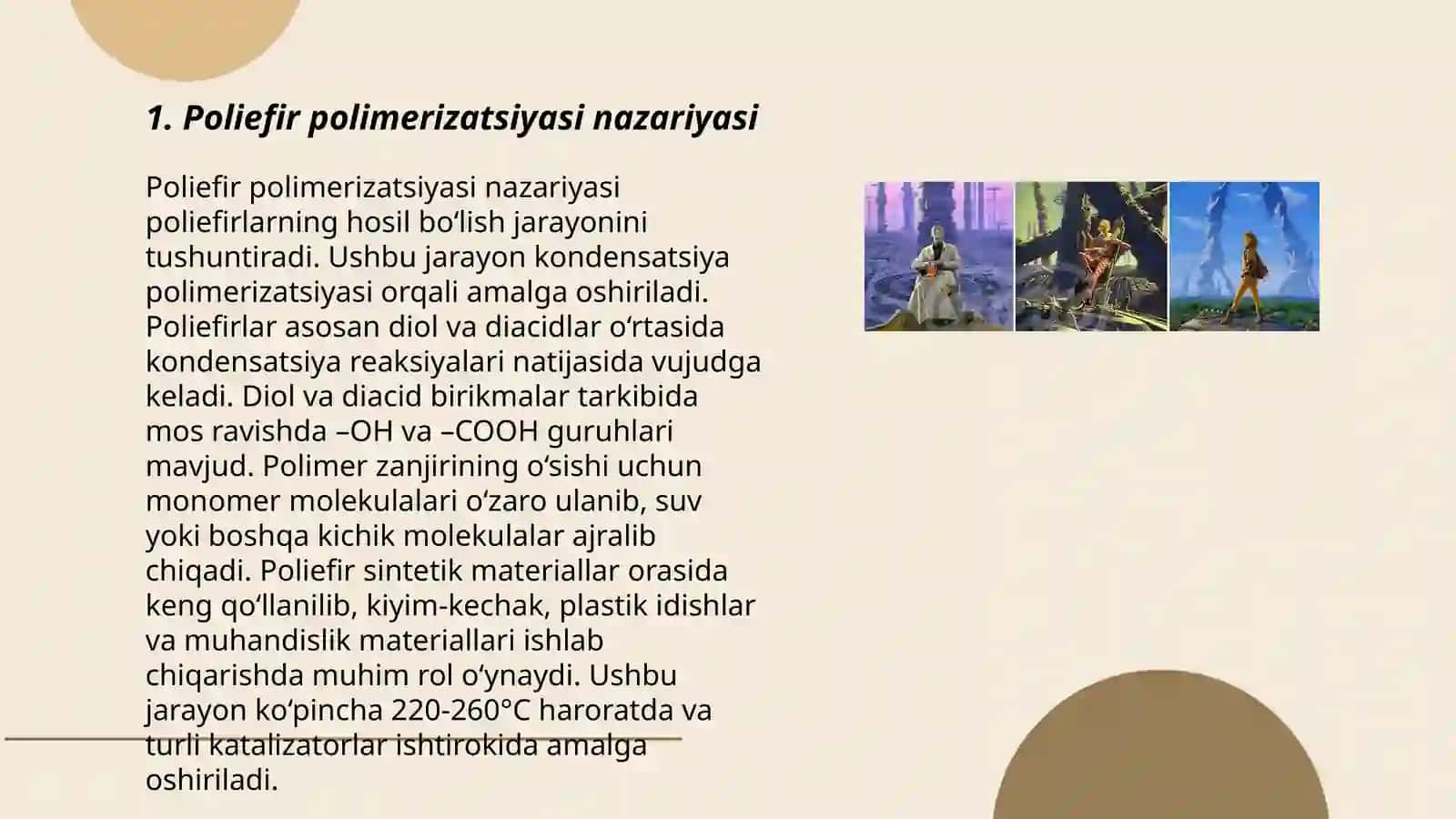 Poliefir ishlab chiqarish jarayoni nazariy asoslari 3