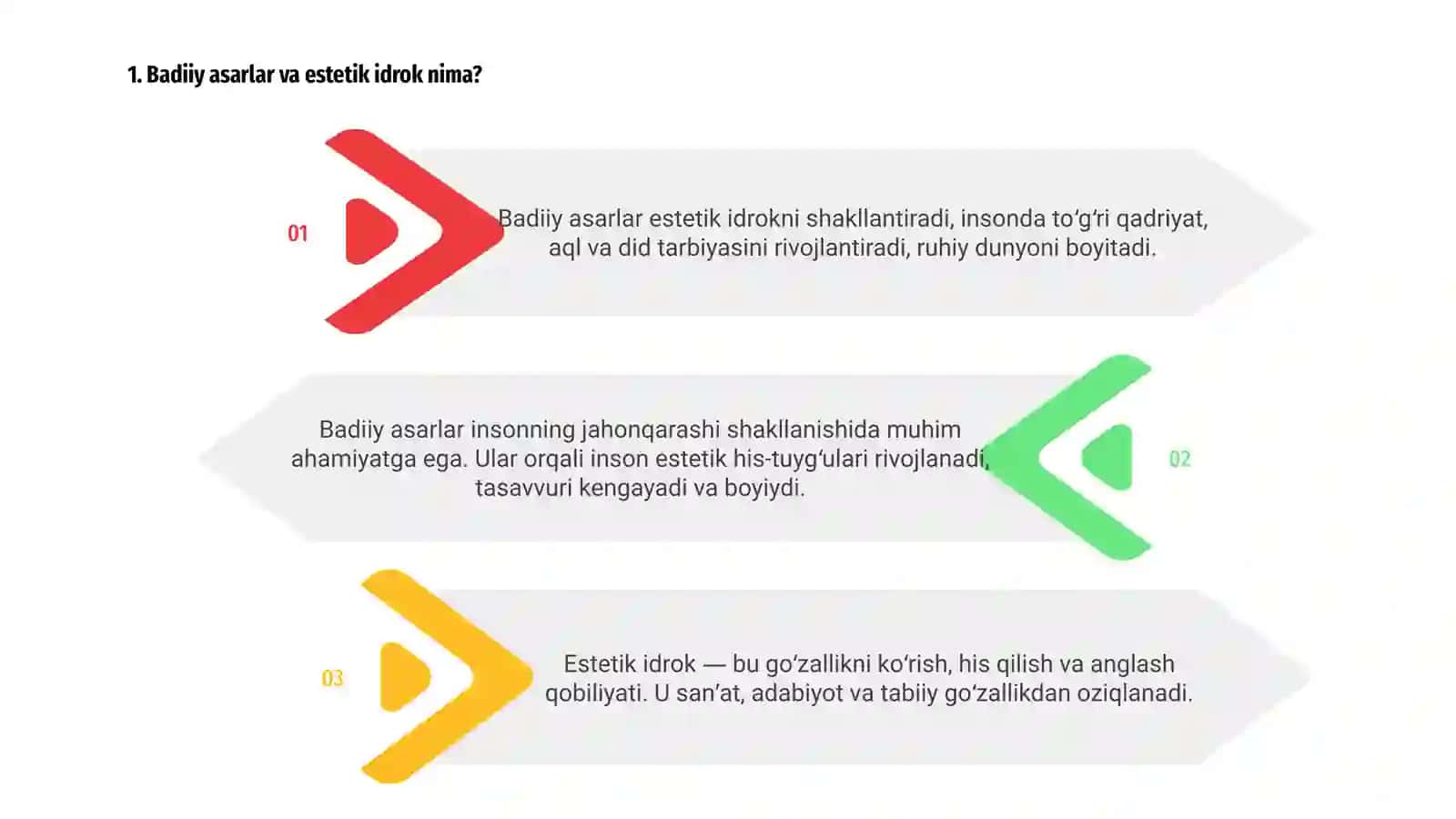 Dunyoni estetik idrok etishda badiiy asarlarning ahamiyati 3