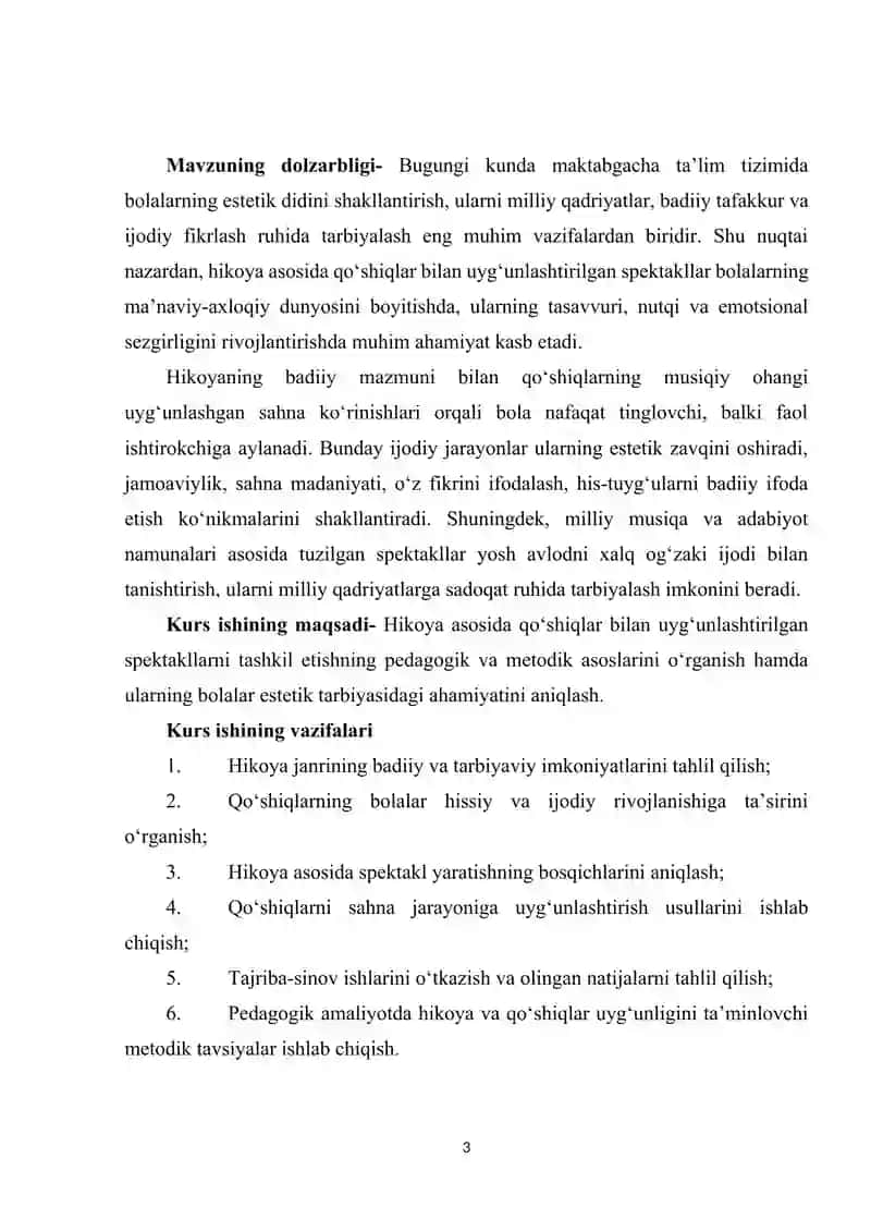 Bolalarni sahnalashtirish va ijodiy faoliyatga o'rgatish 3