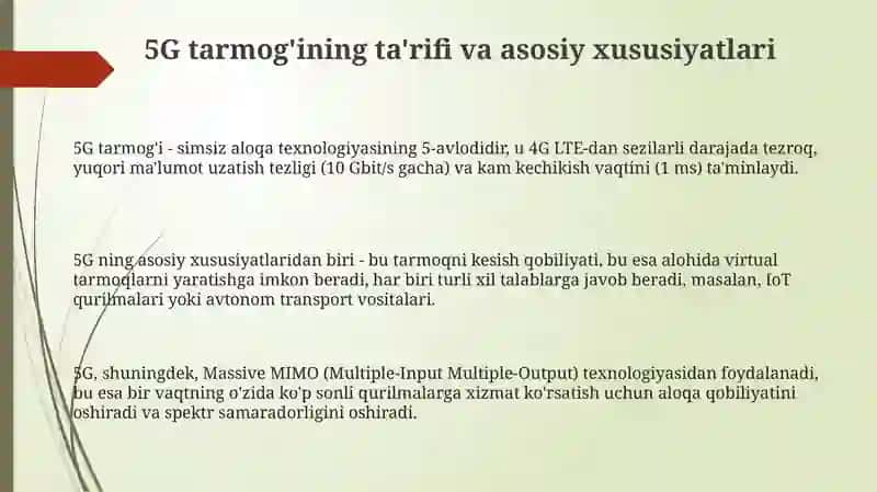 5G tarmoq 3