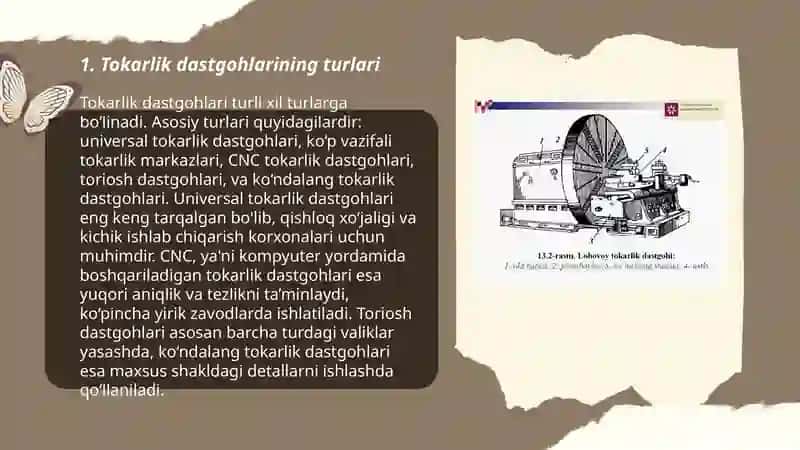 Tokarlik dastgohlari moslama va keskichlari 3