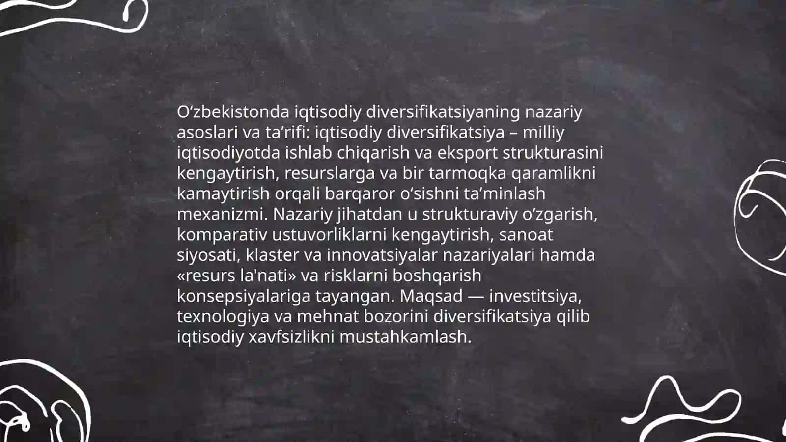 Oʻzbekistonda iqtisodiy diversifikatsiya 3