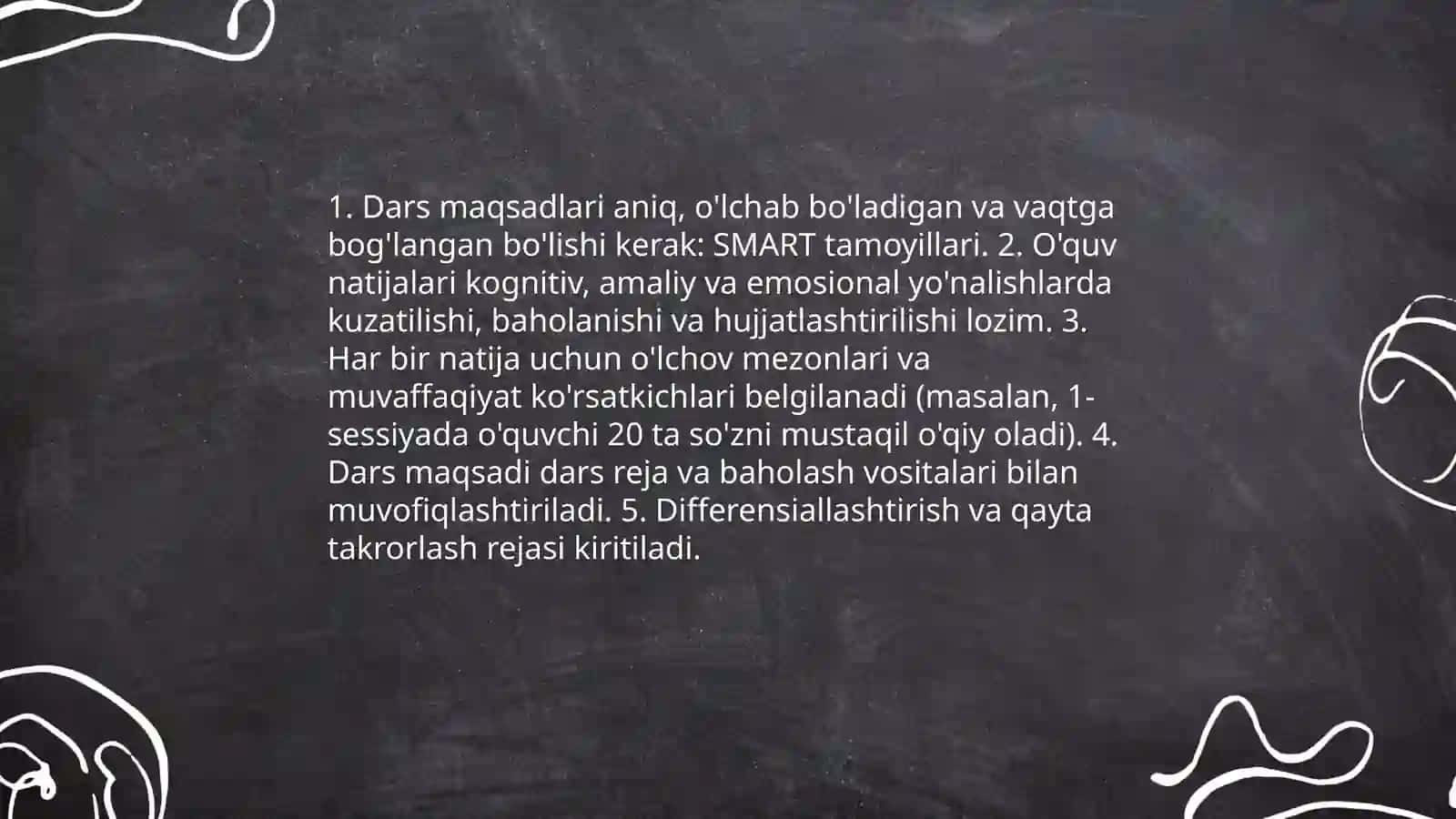 Savod órgatishning asosiy davri óqish darsi uchun metodik tavsiyalar ishlab chiqish 3