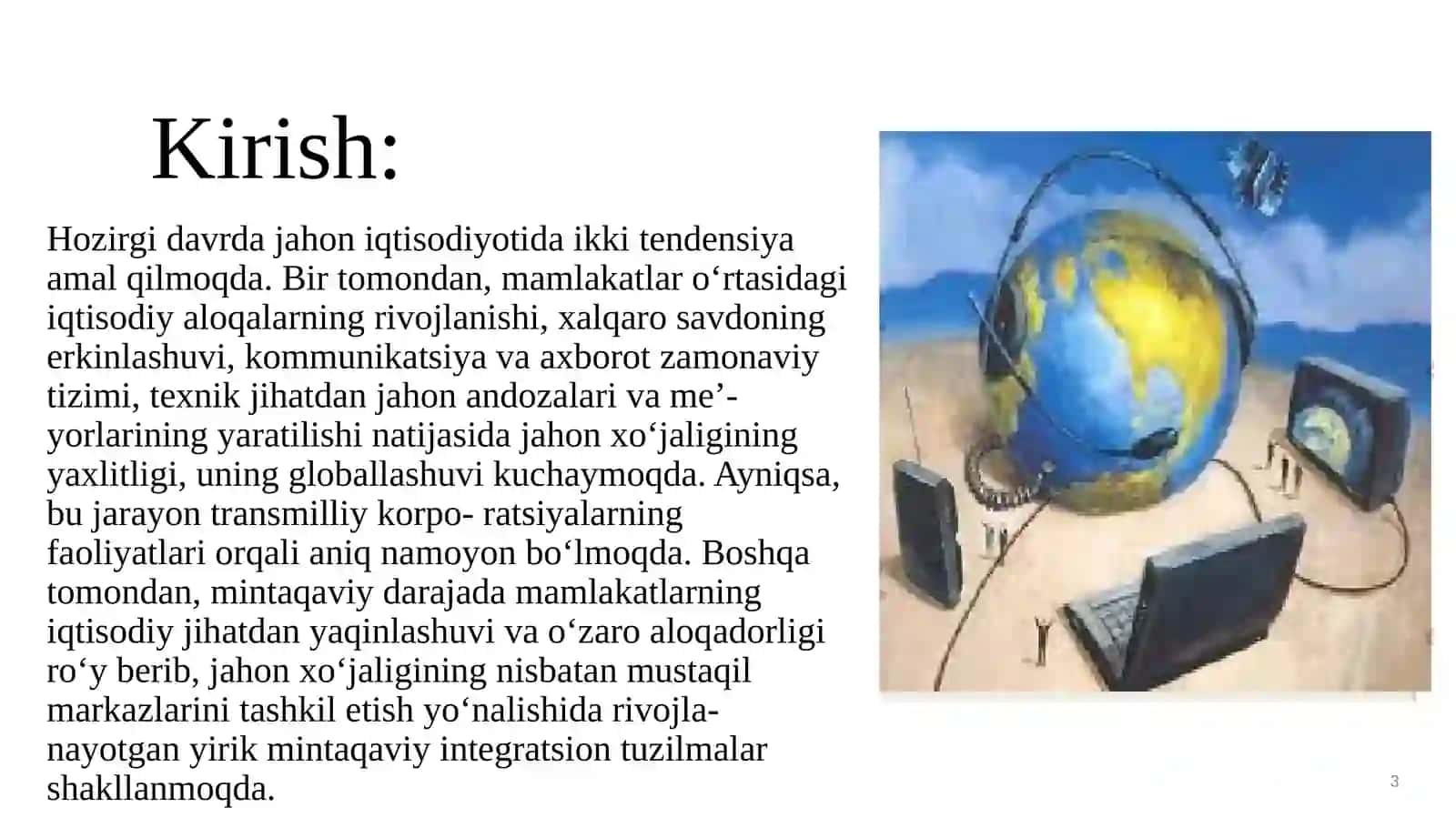 Global iqtisodiy rivojlanish 3