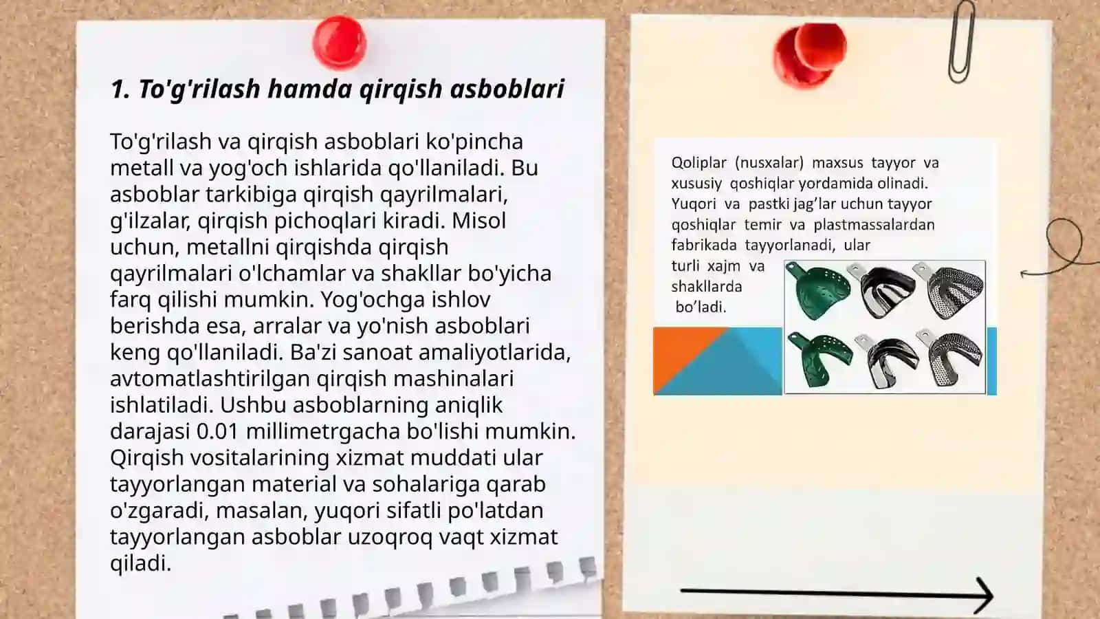 Ortopedik stomatologiyada ishlatiladigan asboblar va dastaklar 3
