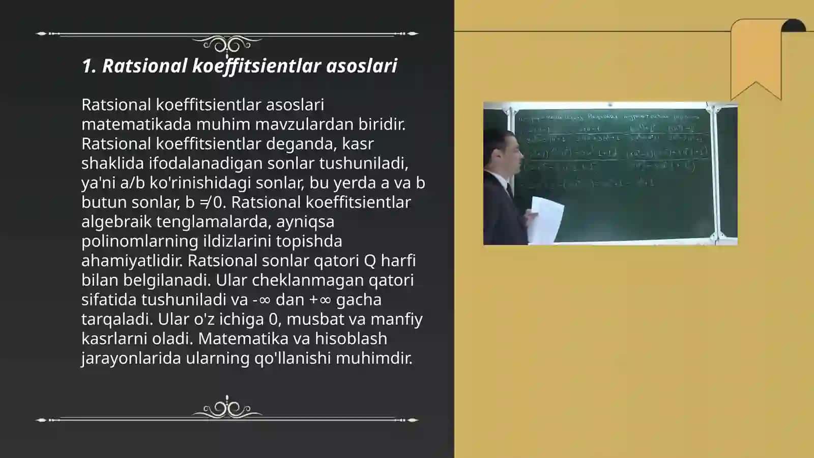 Ratsional koefftsentli 3