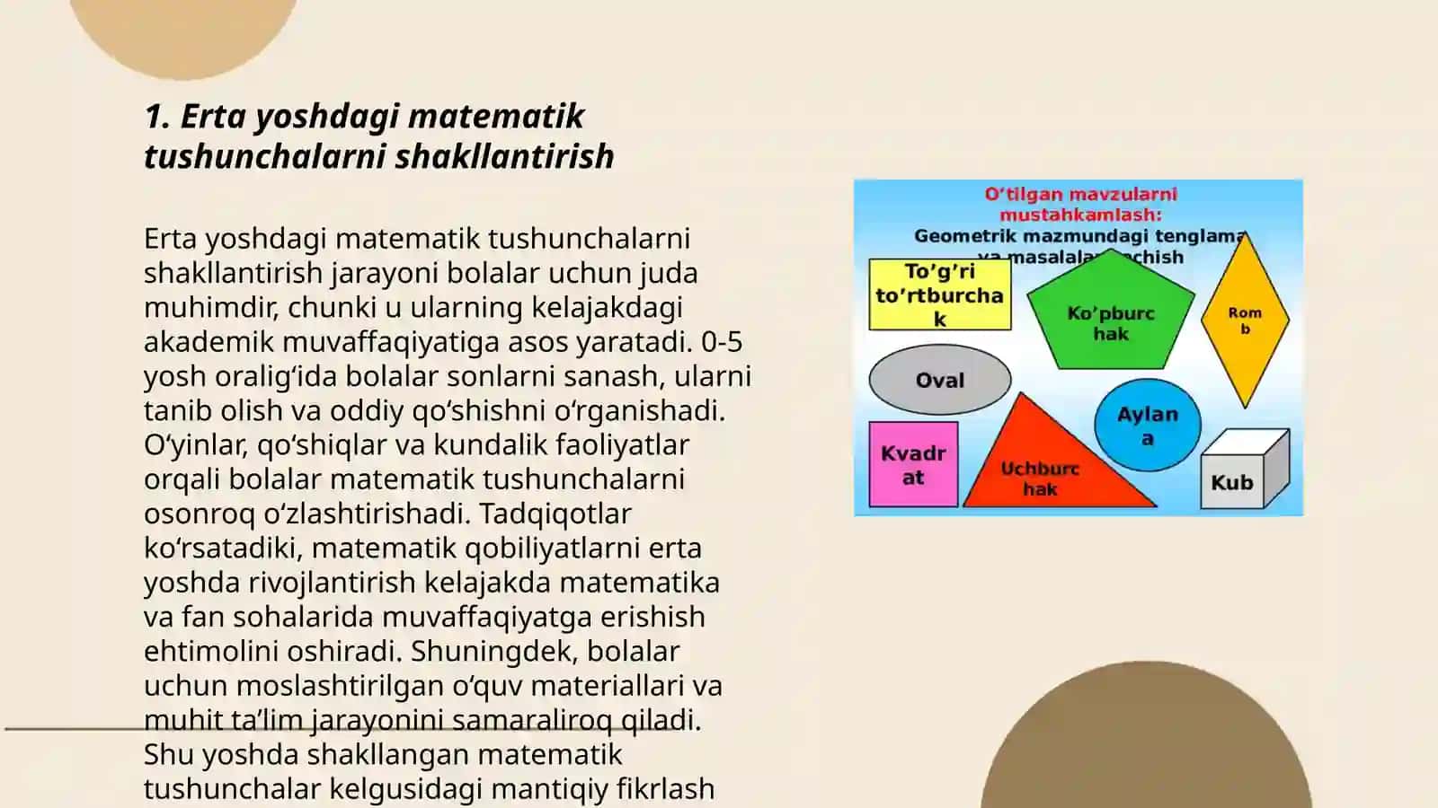 Erta yoshdagi matematik tushunchalarni shakllantirish 3