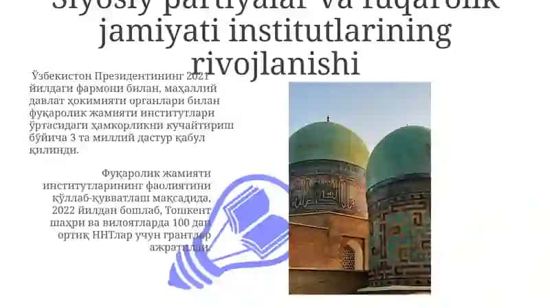 Siyosiy islohotlar va fuqarolik jamiyatining rivojlanishi 3