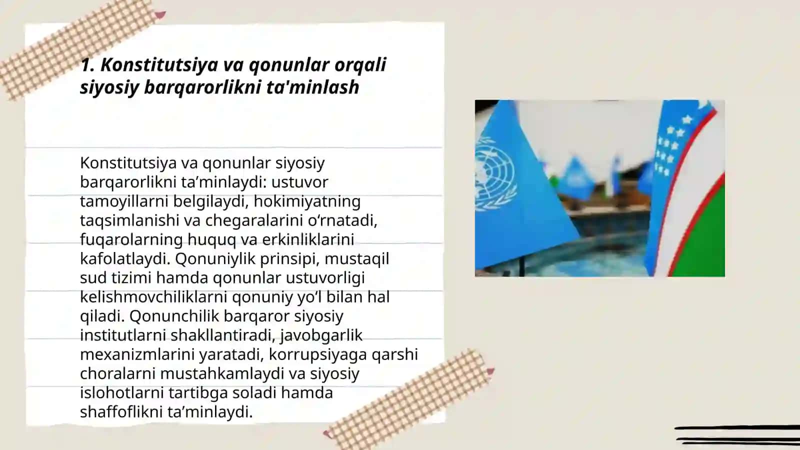 siyosiy barqarorlikni ta'minlash vositalari 3