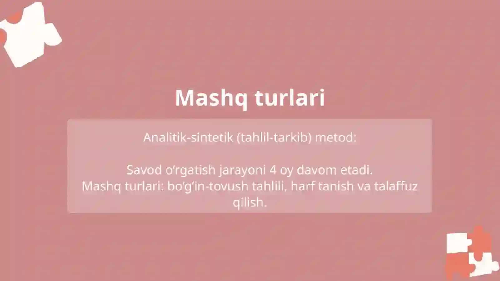 Savod o‘rgatishda tayyorgarlik davri 3