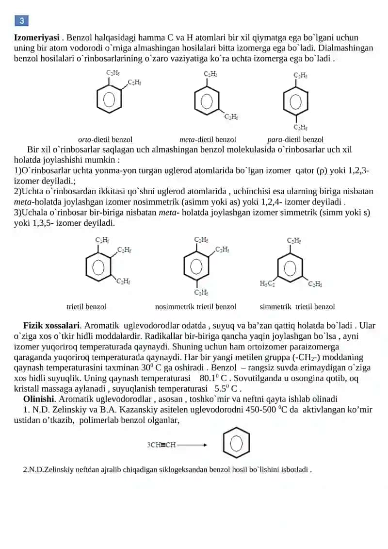 Aromatik uglevodorodlar 3