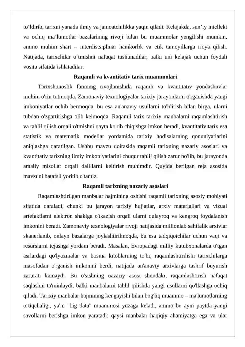 Raqamli va kvantitativ tarix muammolari 3