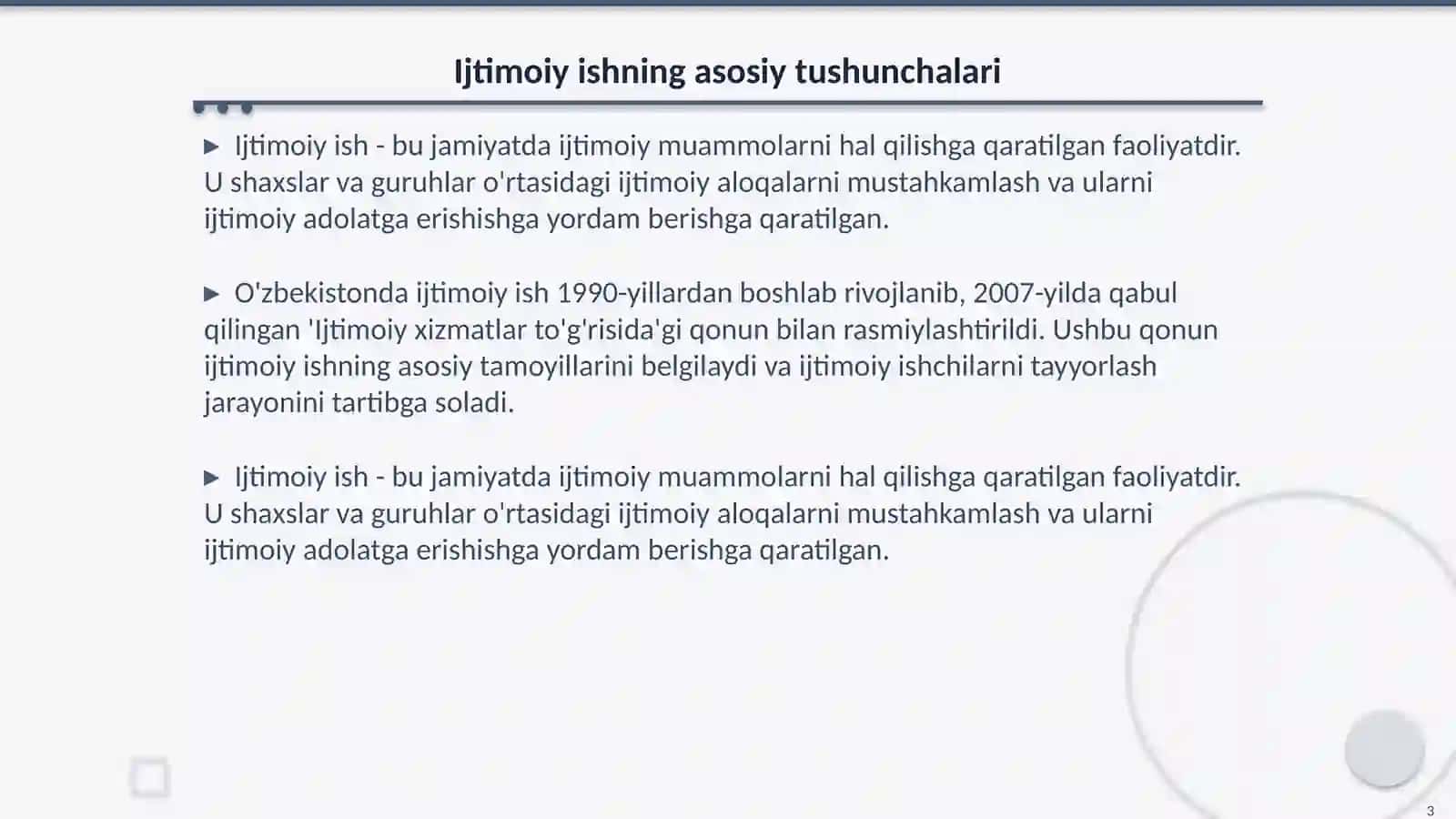 Jazo oʻtagan yoki jazo oʻtayotgan shaxslar oʻrtasida ijtimoiy ish 3