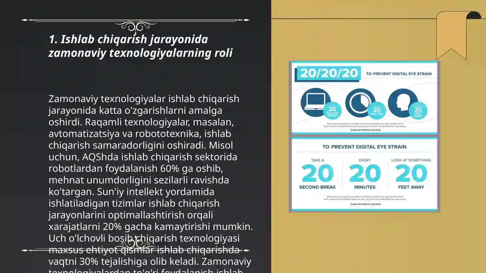 Ishlab chiqarish jarayonida yangi texnologiyalar 3