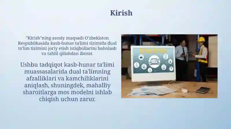 Professional taʼlimga dual oʻqitish tizimini tadbiq etish istiqbollari 3