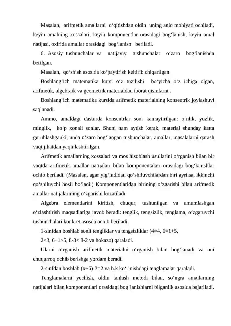 Boshlang‘ich Sinf Matematika Darslari 3